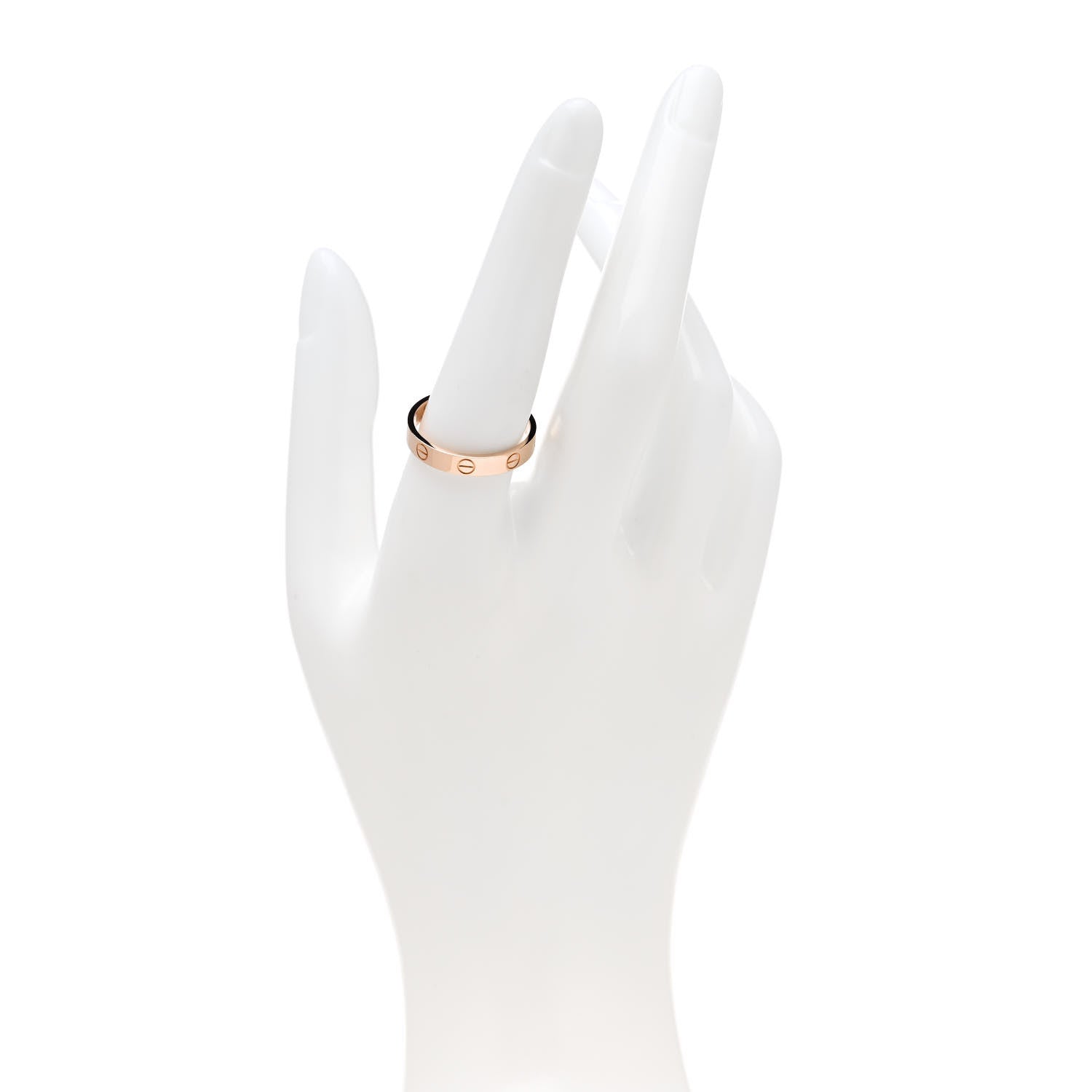 Cartier 18K Pink Gold 3.5mm LOVE Wedding Band Ring 58 8.5 2 of 4
