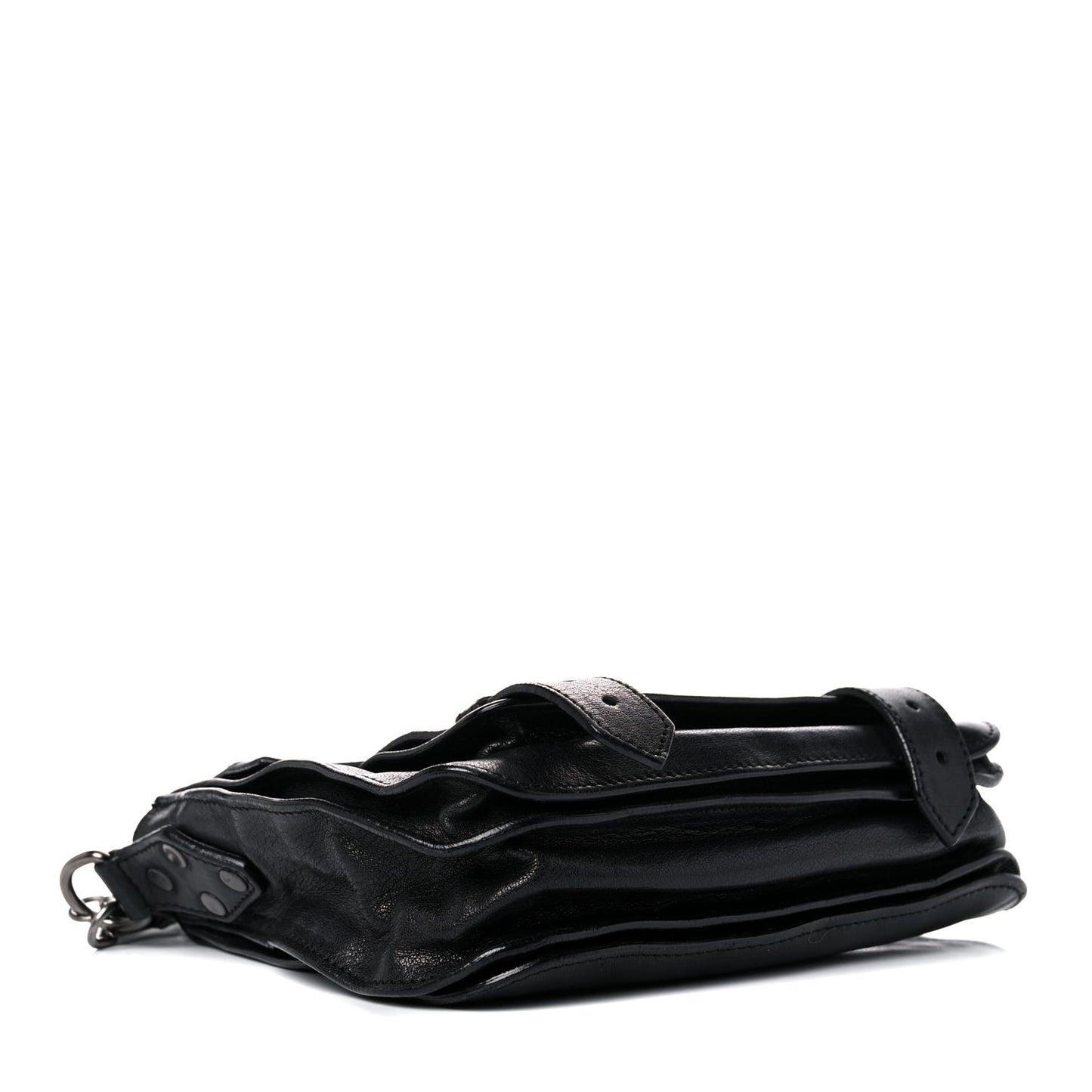 Lambskin PS1 Mini Pouch Messenger Black