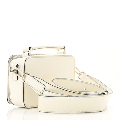 Prada Saffiano Travel Small Brique Top Handle Crossbody Bag White 3 of 22