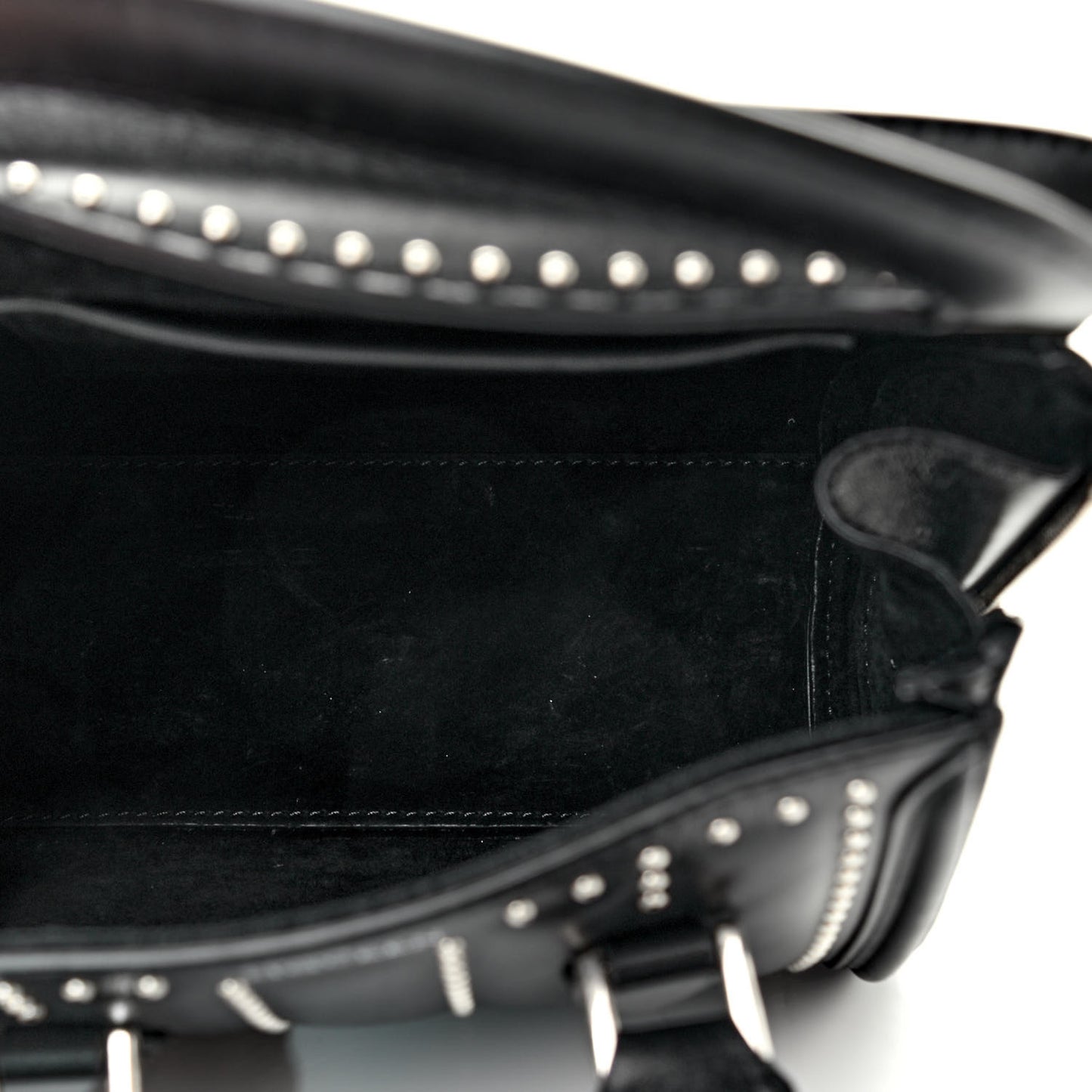 Calfskin Studded Mini Heroine Shoulder Bag Black