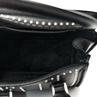 Alexander McQueen Calfskin Studded Mini Heroine Shoulder Bag Black 5 of 10