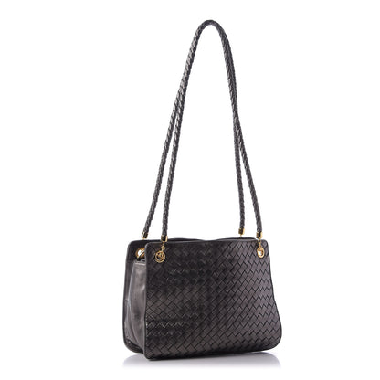 Bottega Veneta Metallic Nappa Intrecciato Shoulder Bag Bronze 3 of 9