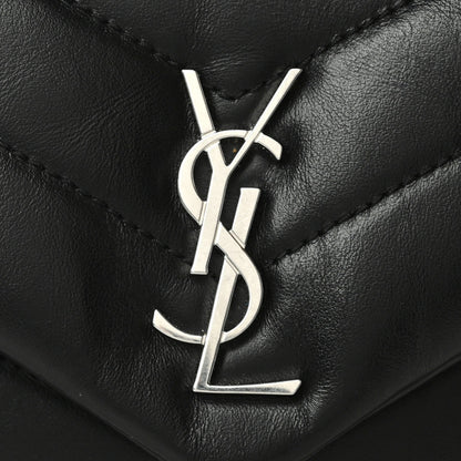 Saint Laurent Calfskin Y Quilted Monogram Toy Loulou Crossbody Bag Black 9 of 9