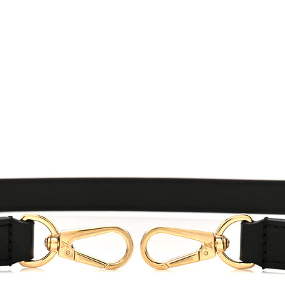 Louis Vuitton Calfskin 16mm Adjustable Shoulder Strap Black 3 of 3