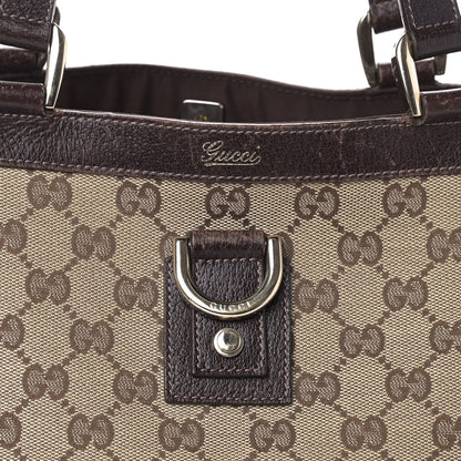 Gucci Monogram Large Abbey Tote Dark Brown 8 of 8