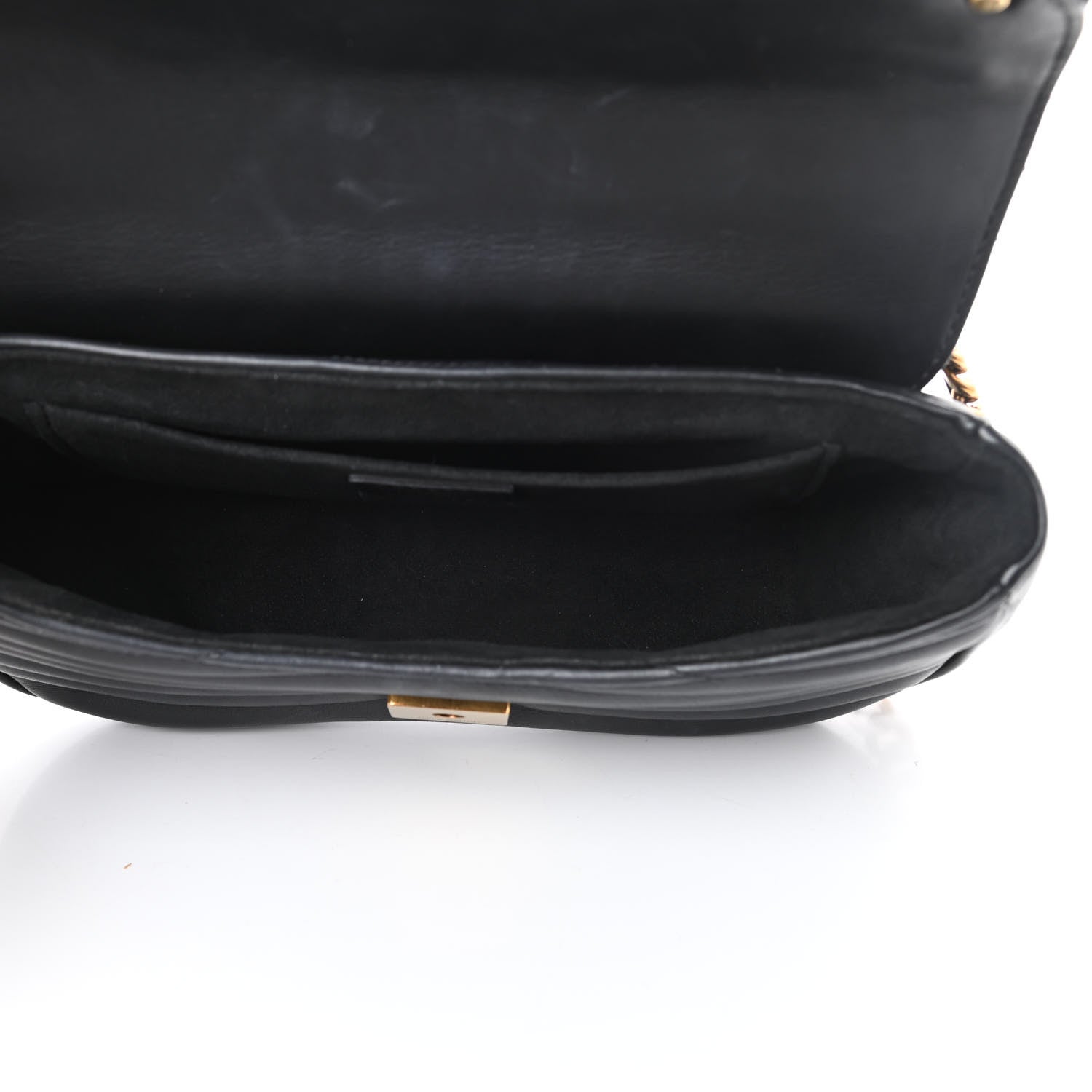 Louis Vuitton Calfskin New Wave Chain MM Black 5 of 12