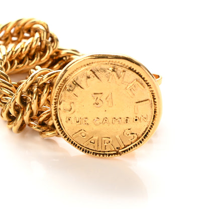 Chanel Chain CC Rue Cambon Medallion Belt Gold 5 of 6
