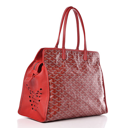 Goyard Goyardine Sac Hardy Pet Carrier PM Red 3 of 17