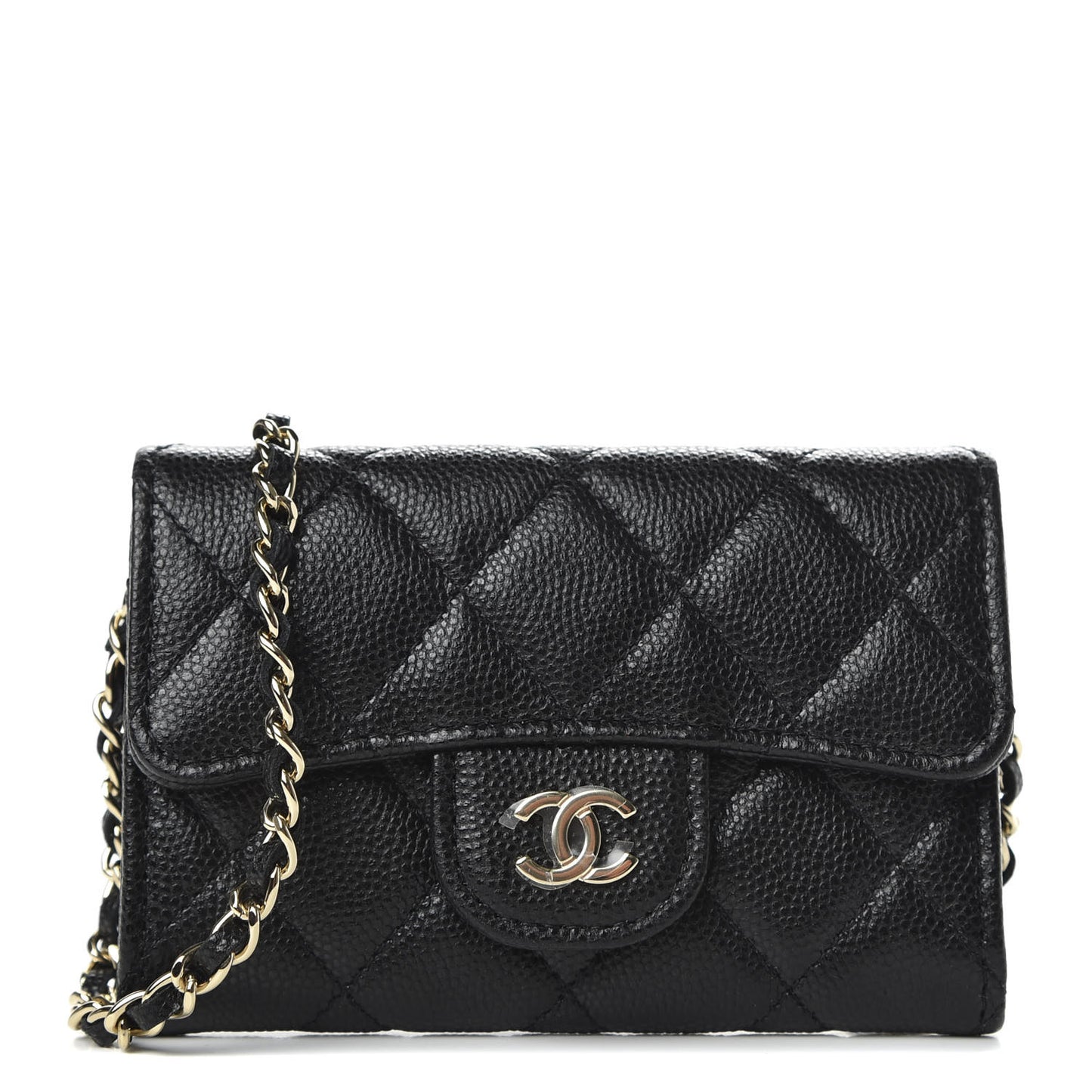 Caviar Quilted Belt Bag Black