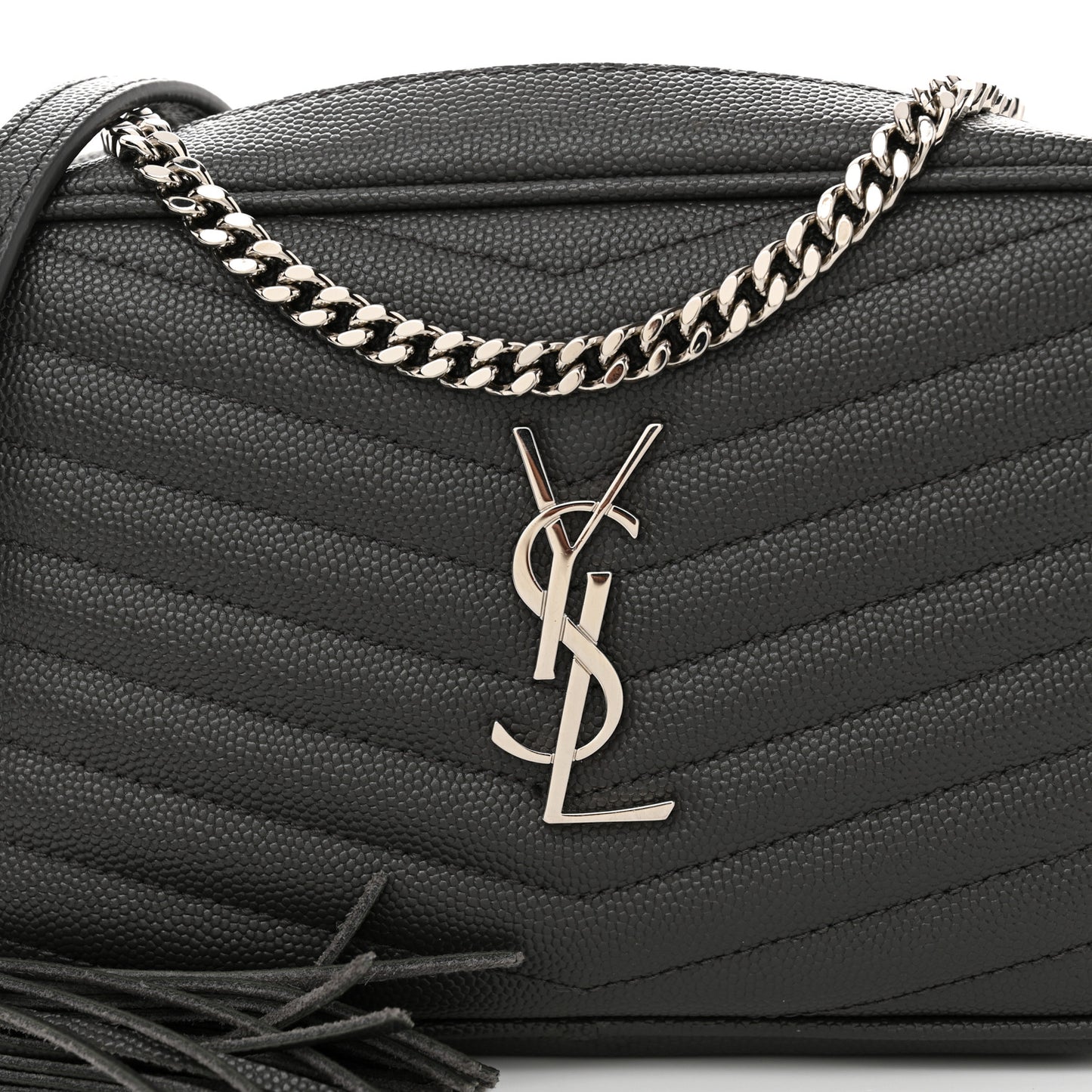 Grain De Poudre Matelasse Monogram Mini Lou Camera Bag Asphalt