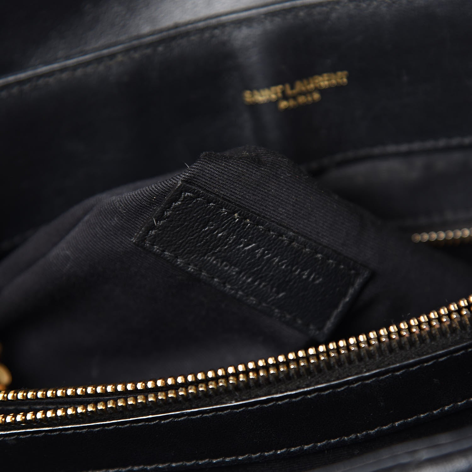 Saint Laurent Calfskin Y Quilted Monogram Medium Loulou Chain Satchel Black 8 of 15