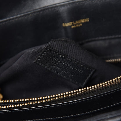 Saint Laurent Calfskin Y Quilted Monogram Medium Loulou Chain Satchel Black 8 of 15