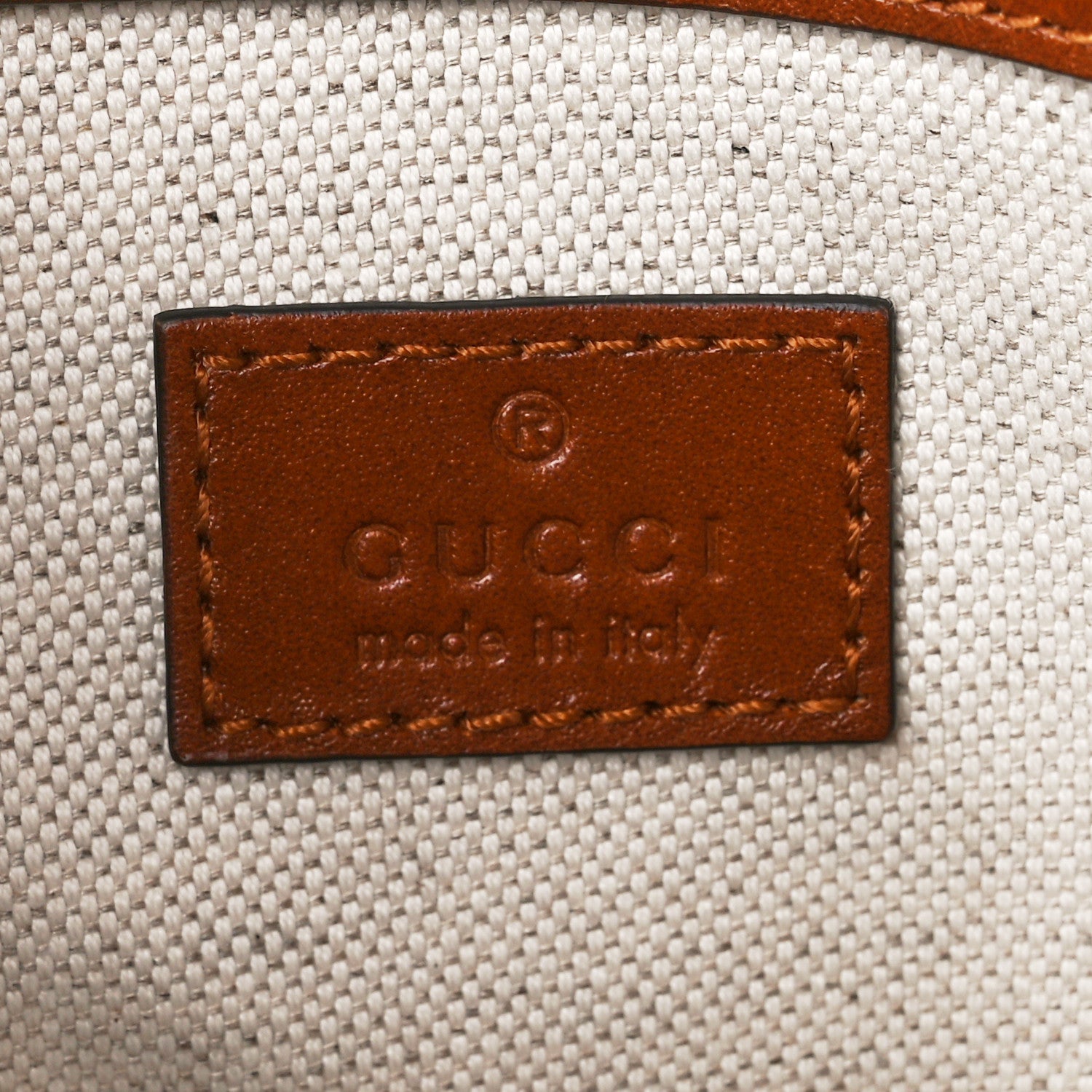 Gucci New Canvas Charisma Calfskin Crystal GG Monogram Mini Horsebit 1955 Shoulder Bag Camel Ebony 7 of 13