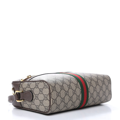 Gucci GG Supreme Monogram Web Small Ophidia Shoulder Bag Brown 4 of 9