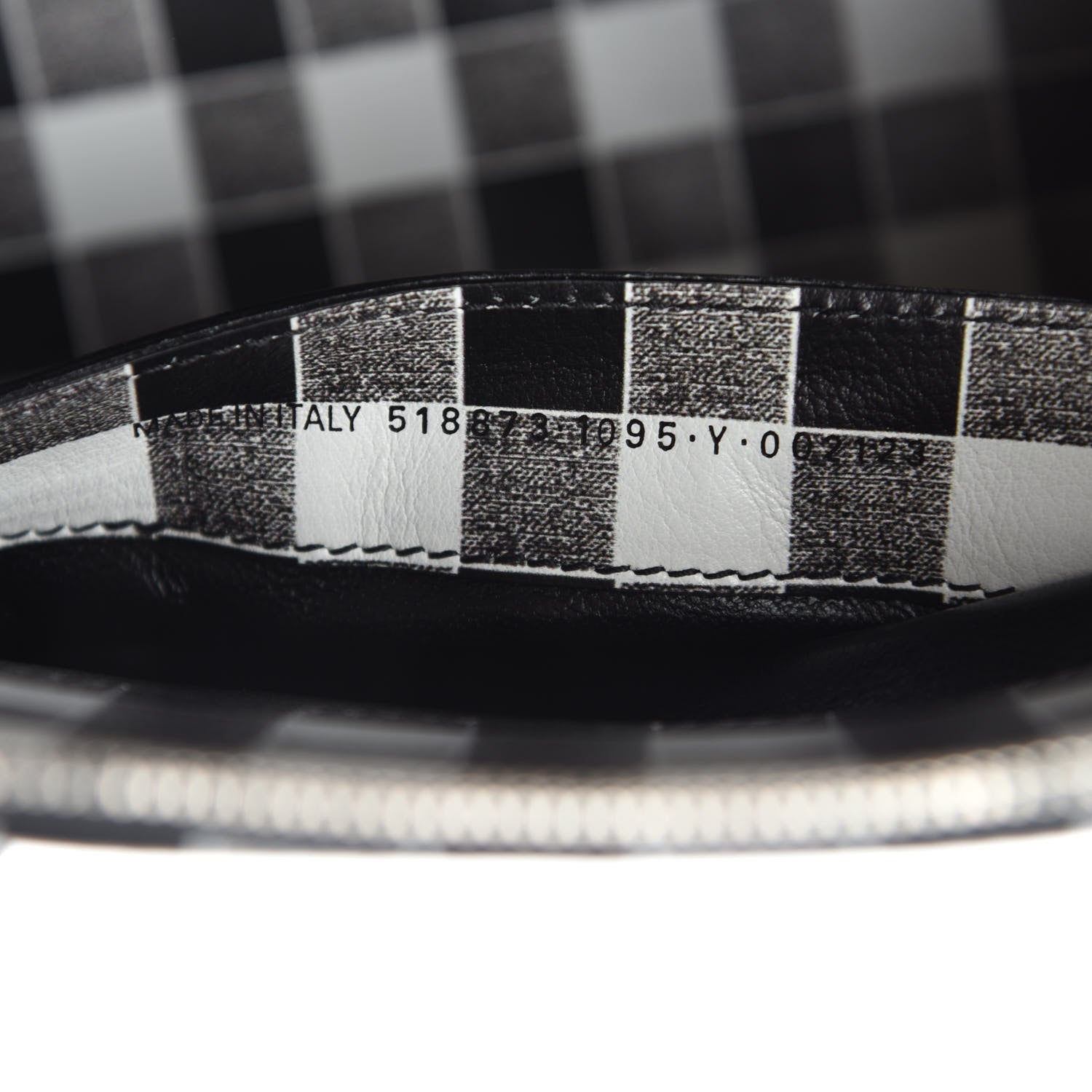 Balenciaga Calfskin Checked S Ville Top Handle Bag Black 10 of 11