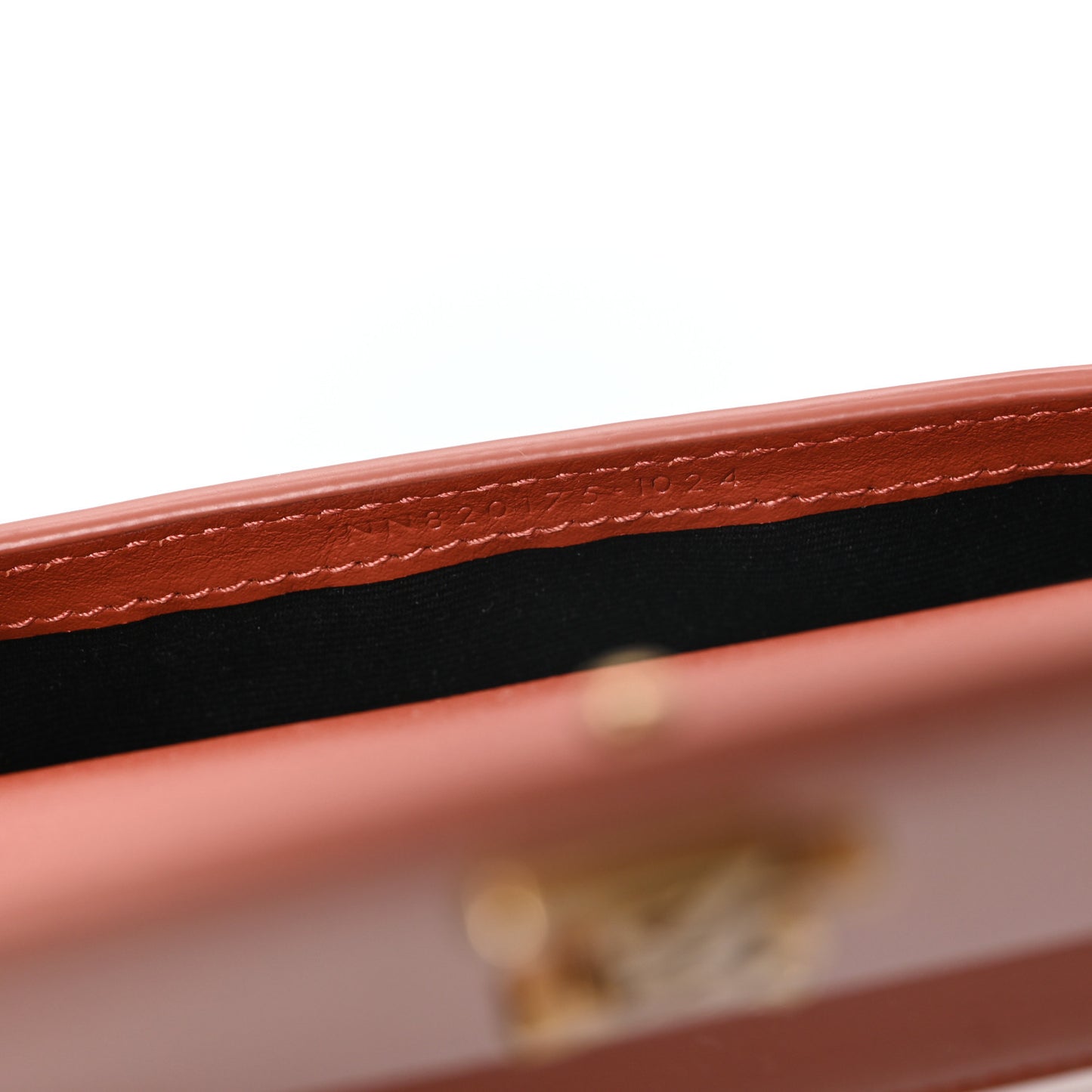 Vernice Diamond Calfskin Monogram Phone Holder Crossbody Mild Rose
