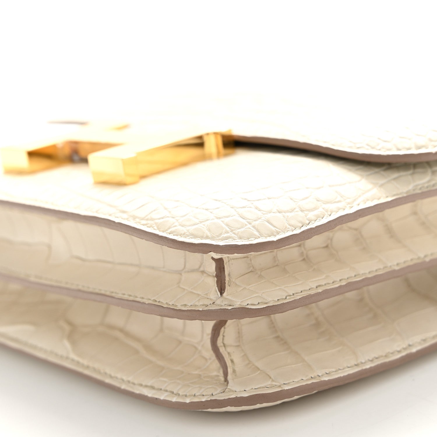 Hermes Matte Alligator Constance 18 Beton 11 of 12