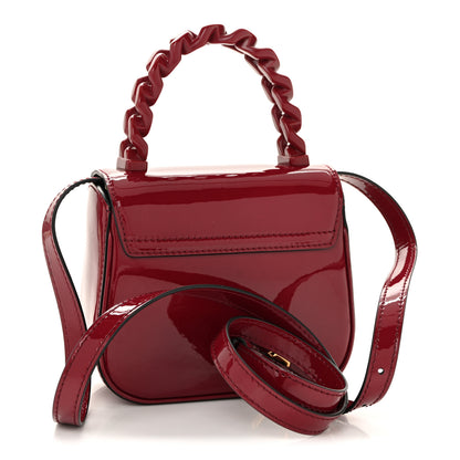 Versace Patent Mini La Medusa Bag Claret 3 of 13