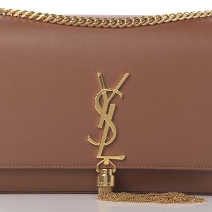 Saint Laurent Smooth Calfskin Medium Classic Monogram Kate Tassel Satchel Fauve 11 of 11
