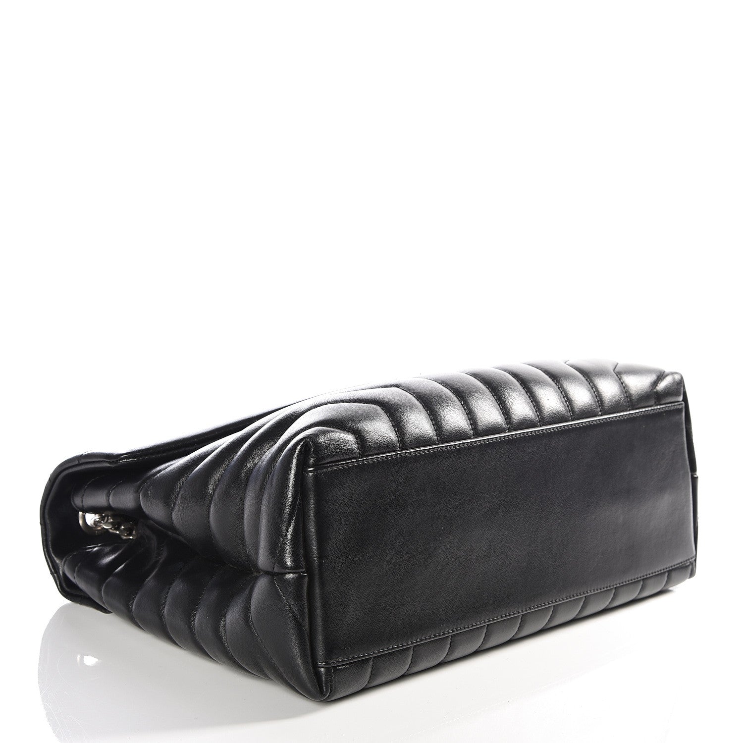 Saint Laurent Calfskin Y Quilted Monogram Medium Loulou Chain Satchel Black 3 of 11