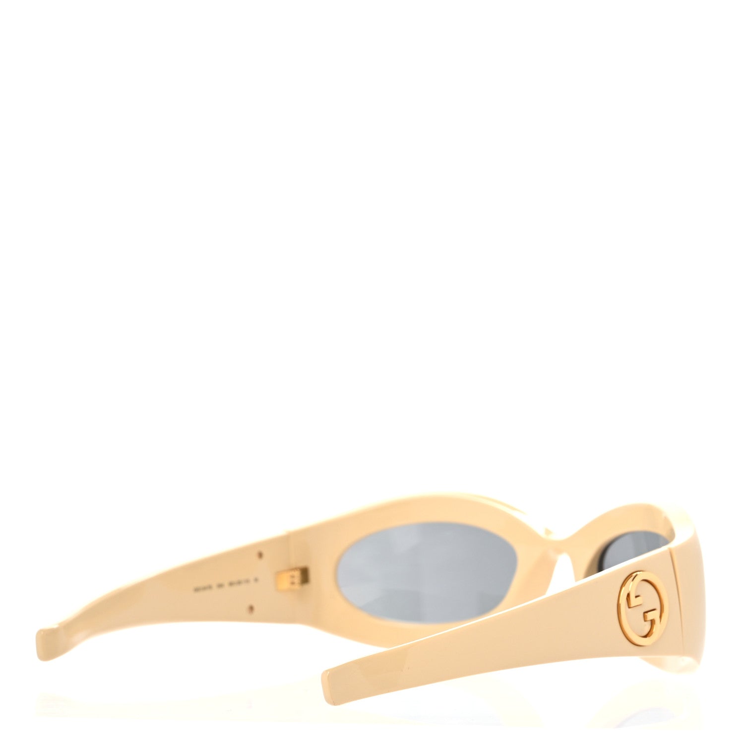 Gucci Acetate GG1247S Oval Geometric-frame Sunglasses Yellow 4 of 8