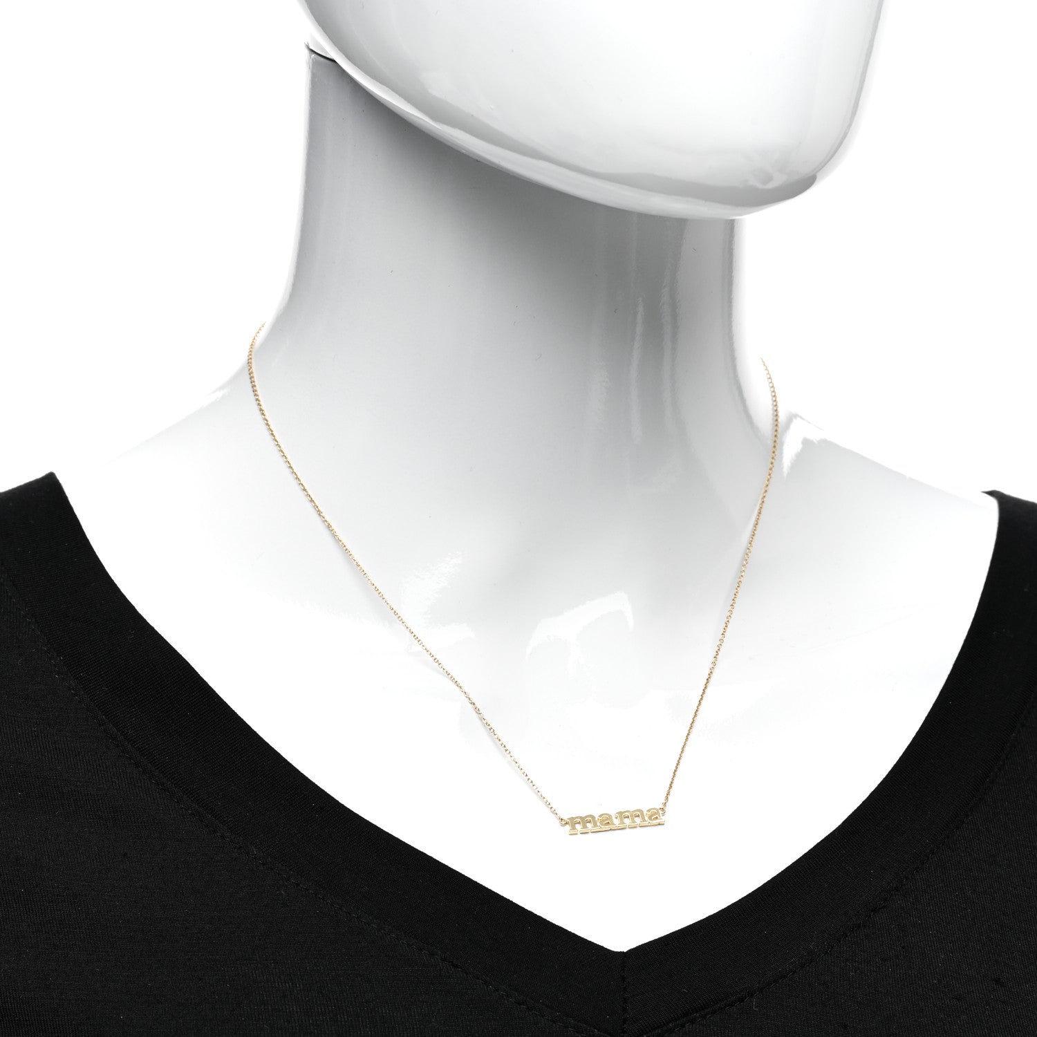 Jennifer Meyer 18K Yellow Gold Mama Necklace 2 of 4