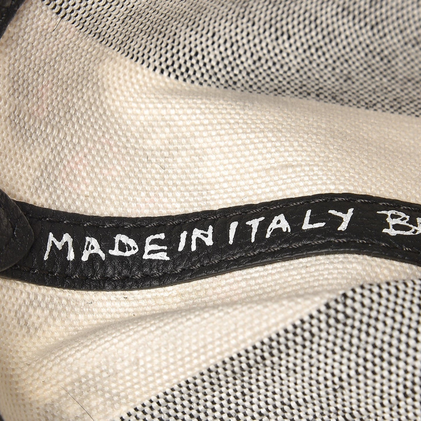 Coated Canvas Mega Check Sketchbook Reversible Tote White Black