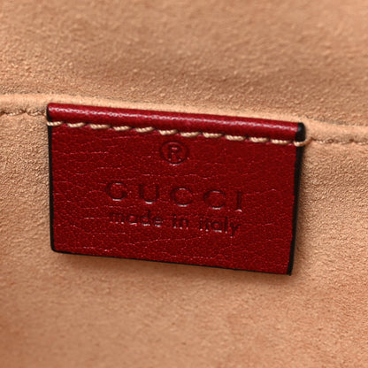 Gucci Suede Calfskin Web Small Ophidia Dome Shoulder Bag New Blue Romantic Cherry 5 of 7