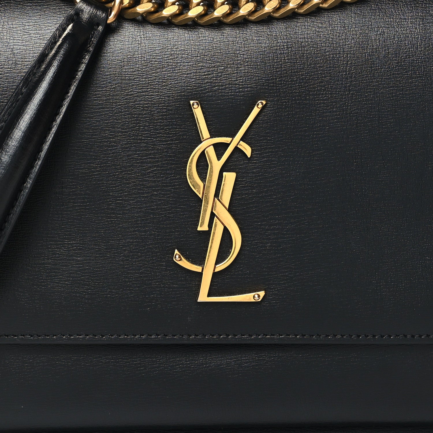 Saint Laurent Calfskin Medium Monogram Sunset Black 8 of 11