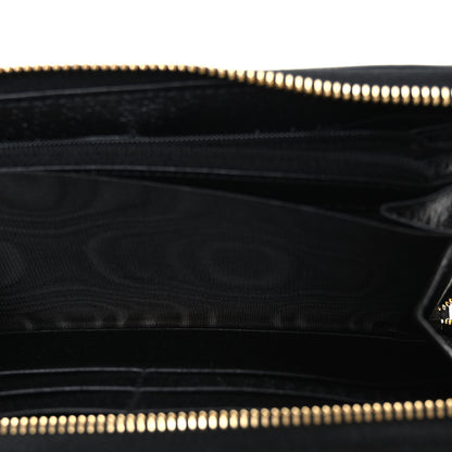 Gucci Calfskin Web Ophidia Zip Around Wallet Black 5 of 7