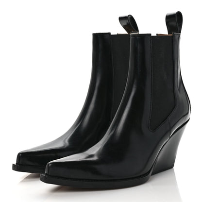 Bottega Veneta Calfskin Lean Boots 40 Black 3 of 7