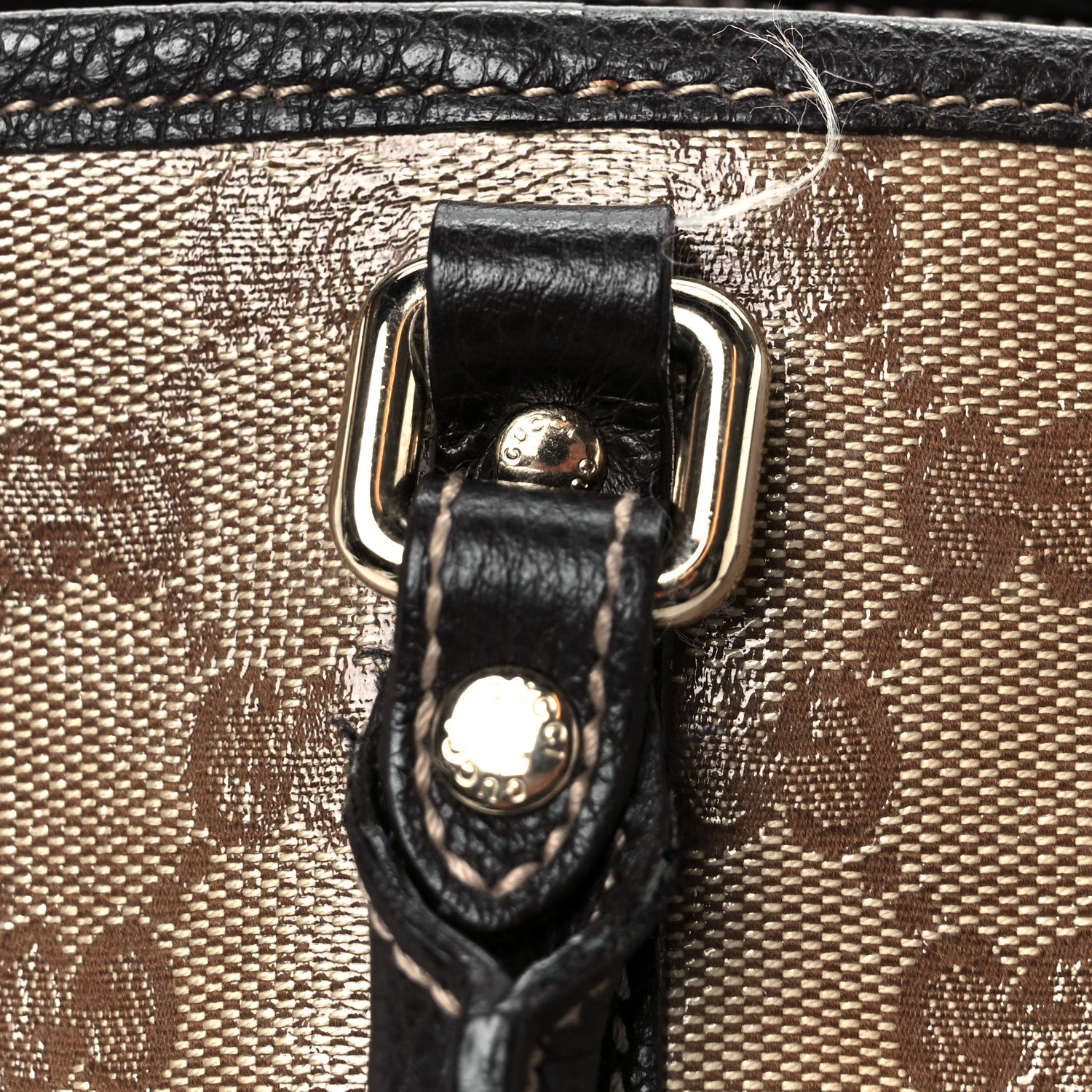 Gucci Crystal Monogram Medium Joy Tote Beige Ebony Testa Di Moro 10 of 11