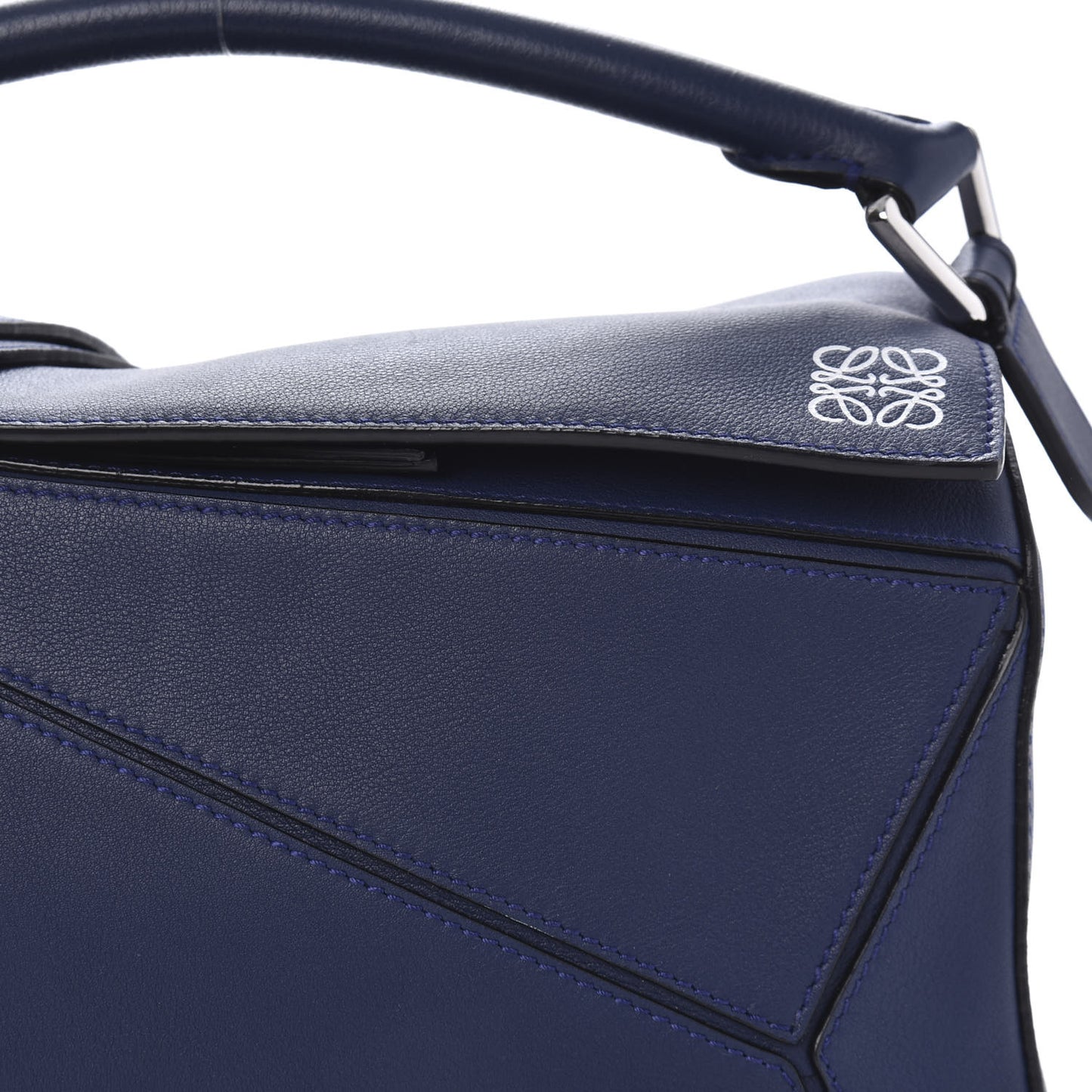 Calfskin Small Puzzle Bag Marine