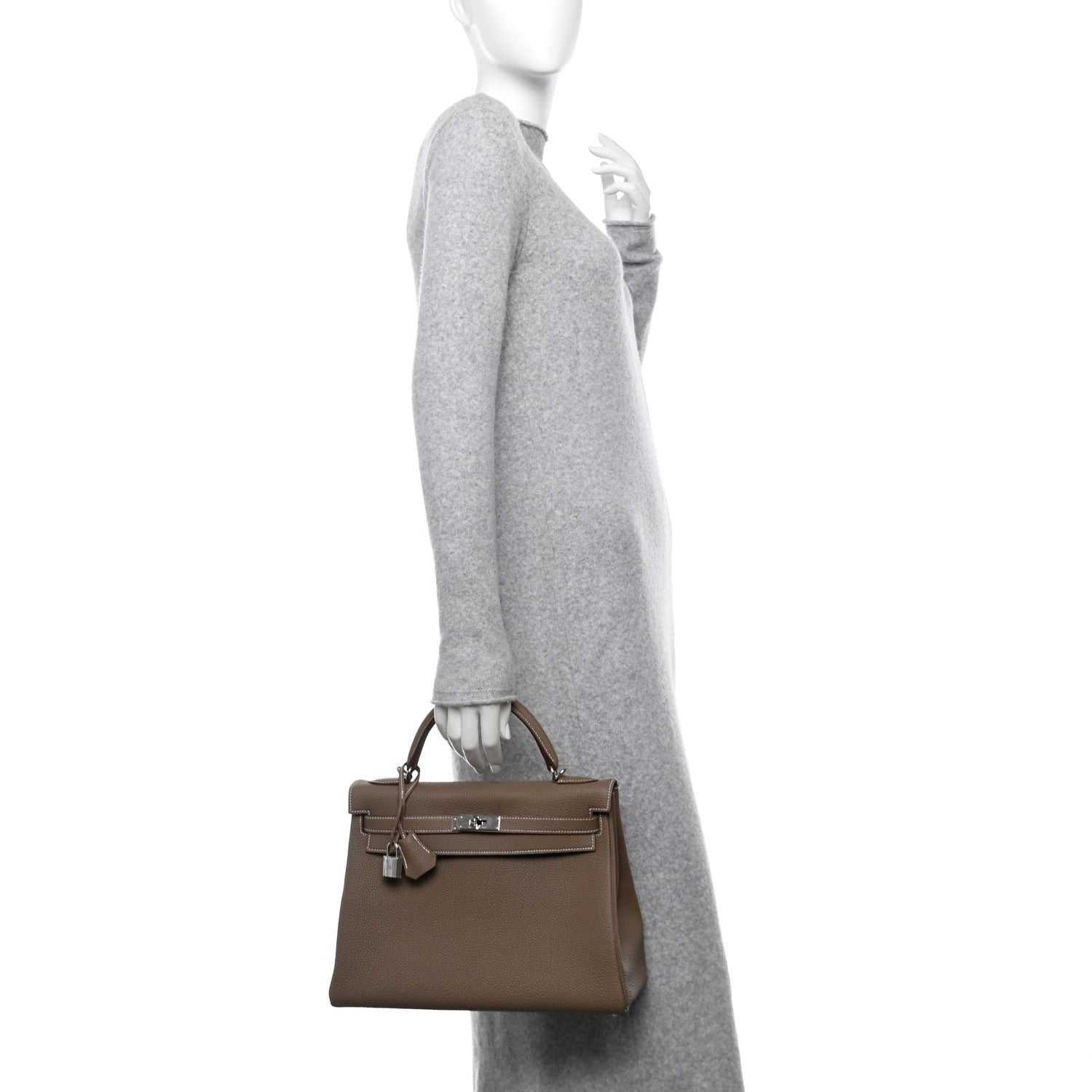 Hermes Togo Kelly Retourne 32 Etoupe 2 of 13
