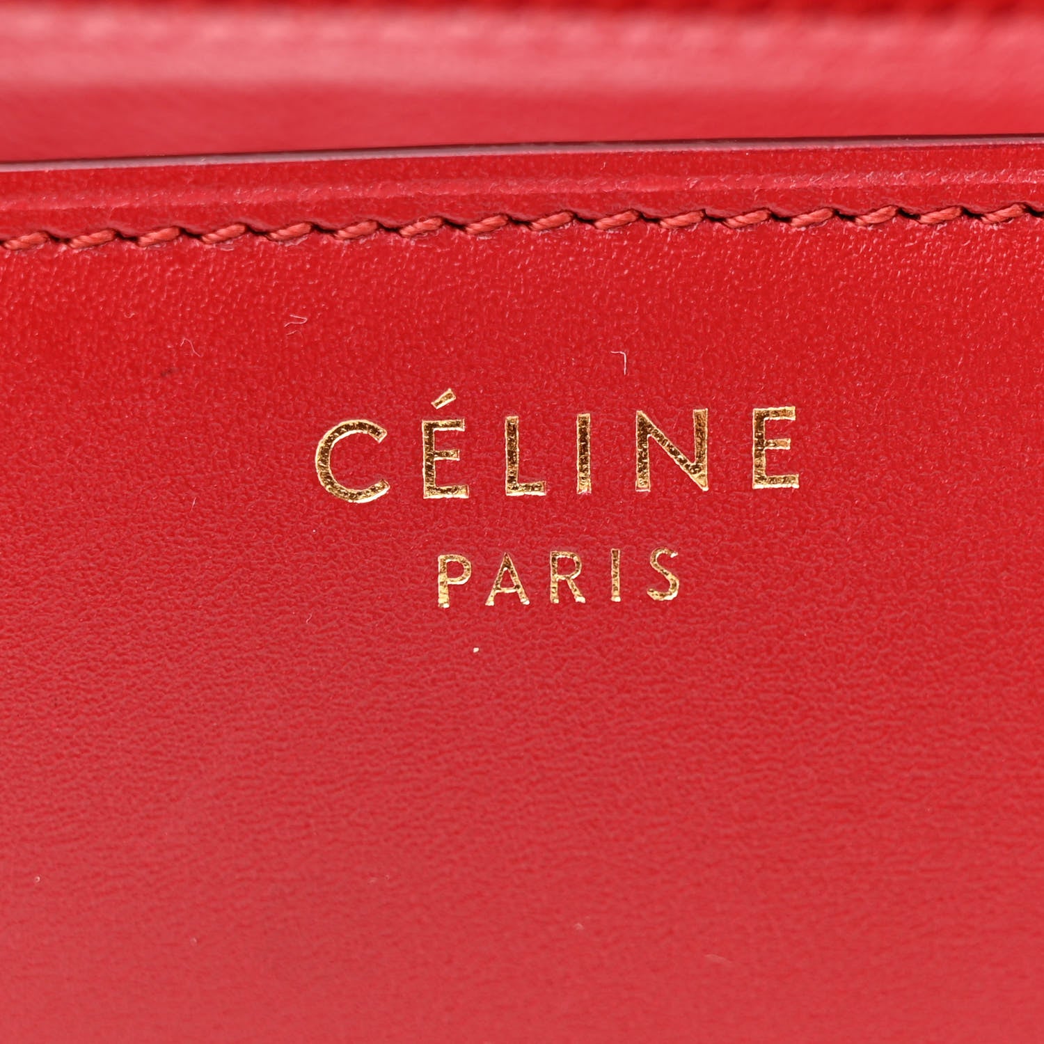 Celine Smooth Calfskin Medium Classic Box Flap Bag Red 7 of 12