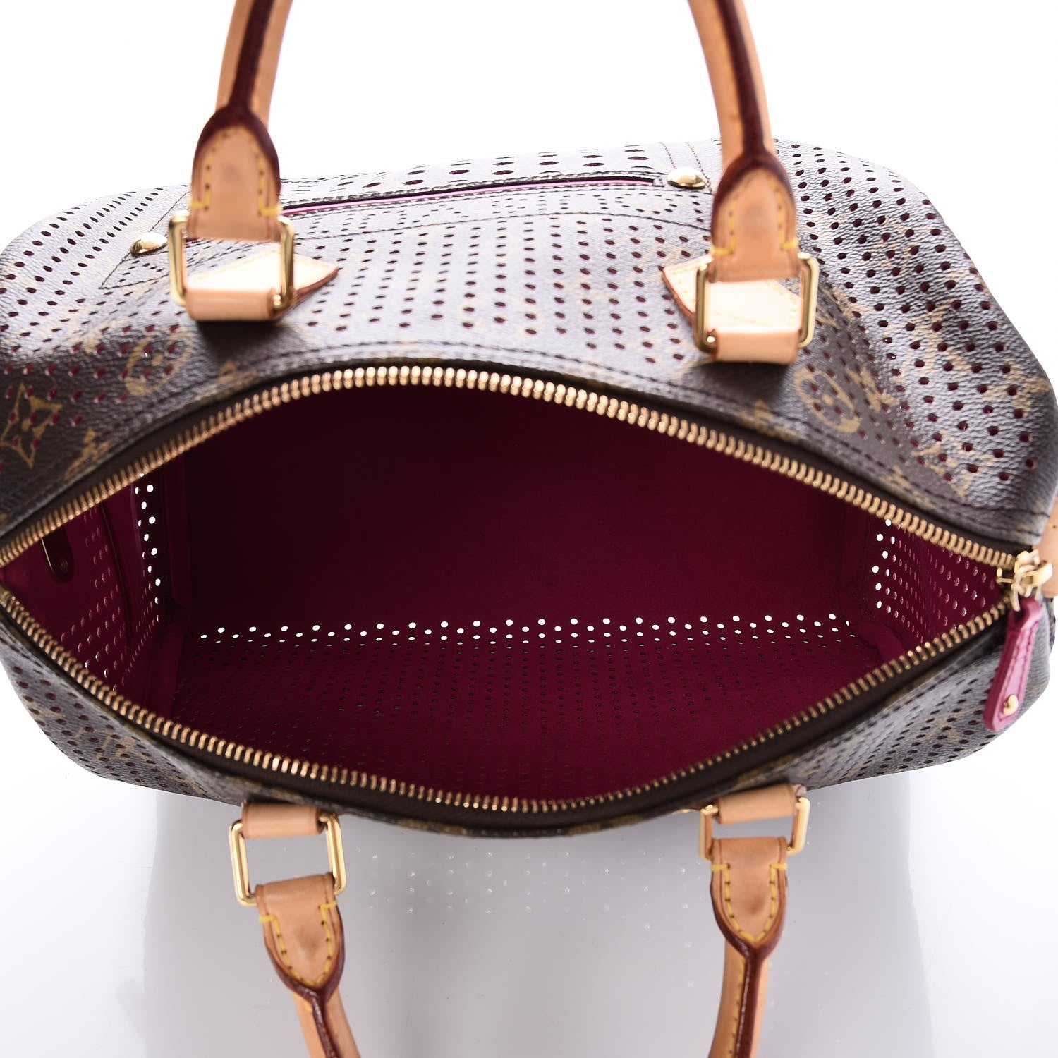 Louis Vuitton Monogram Perforated Speedy 30 Fuchsia 6 of 7