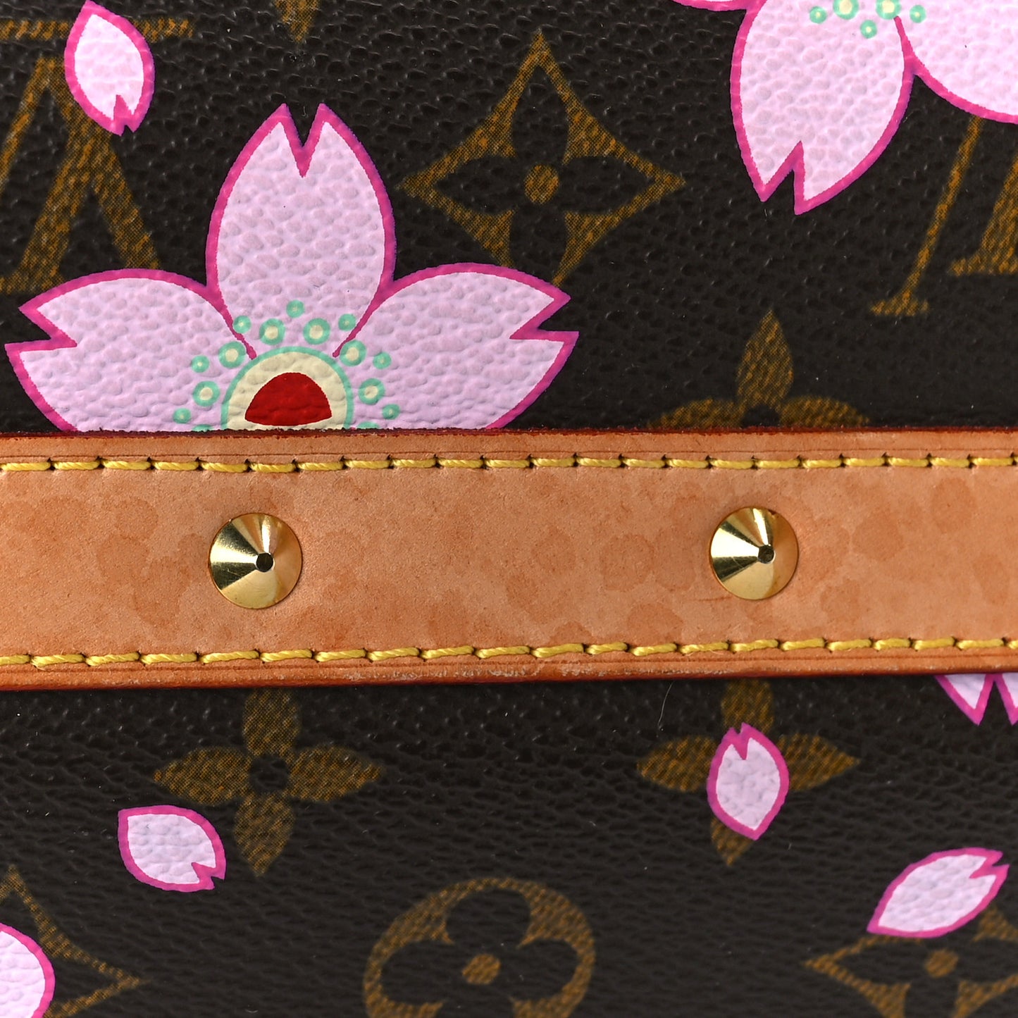 Monogram Cherry Blossom Sac Retro Bag Brown