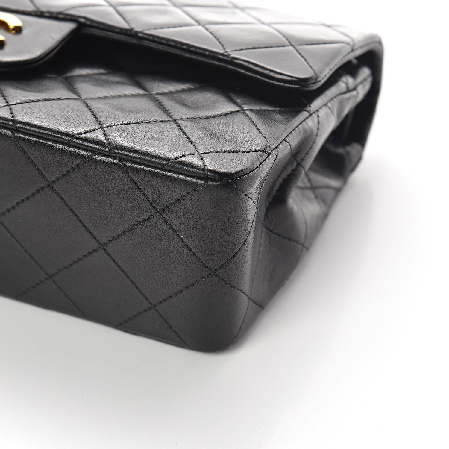 Chanel Lambskin Quilted Small Double Flap Black 9 of 9