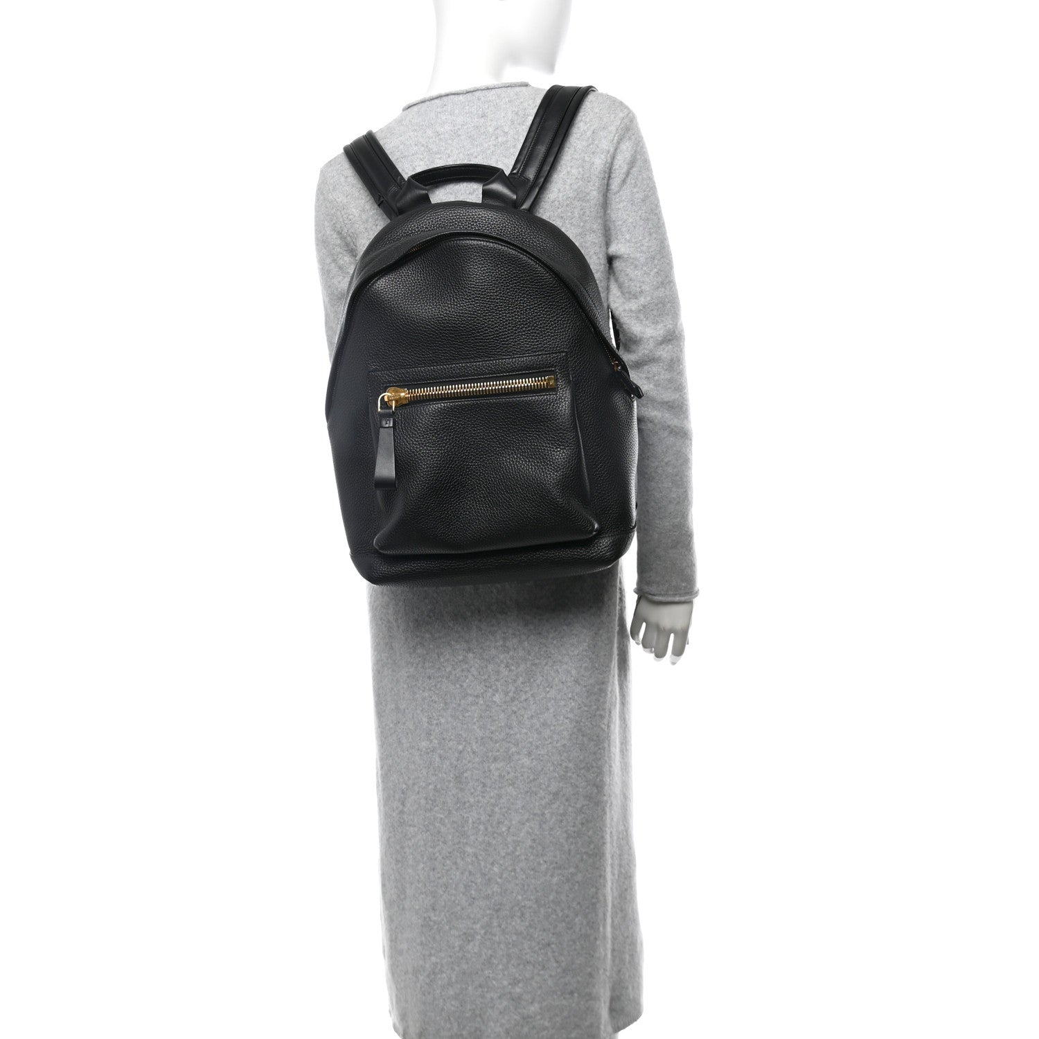 Tom Ford Grained Calfskin Buckley Backpack Black 2 of 12