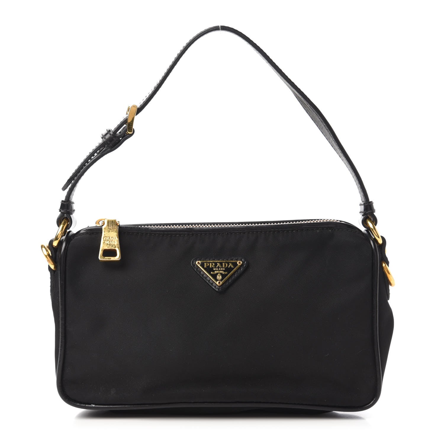 Prada Tessuto Nylon Pochette Black 1 of 10