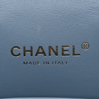 Chanel Denim Quilted Small CC Vanity Case Blue 6 of 10