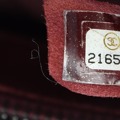 Chanel Caviar Quilted City Shopping Tote Dark Red 9 of 15