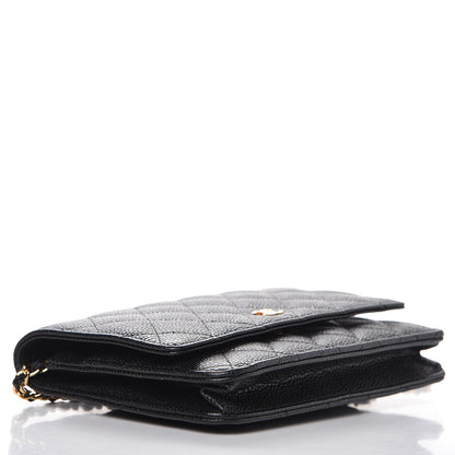 Chanel Caviar Quilted Wallet On Chain WOC Black 4 of 9