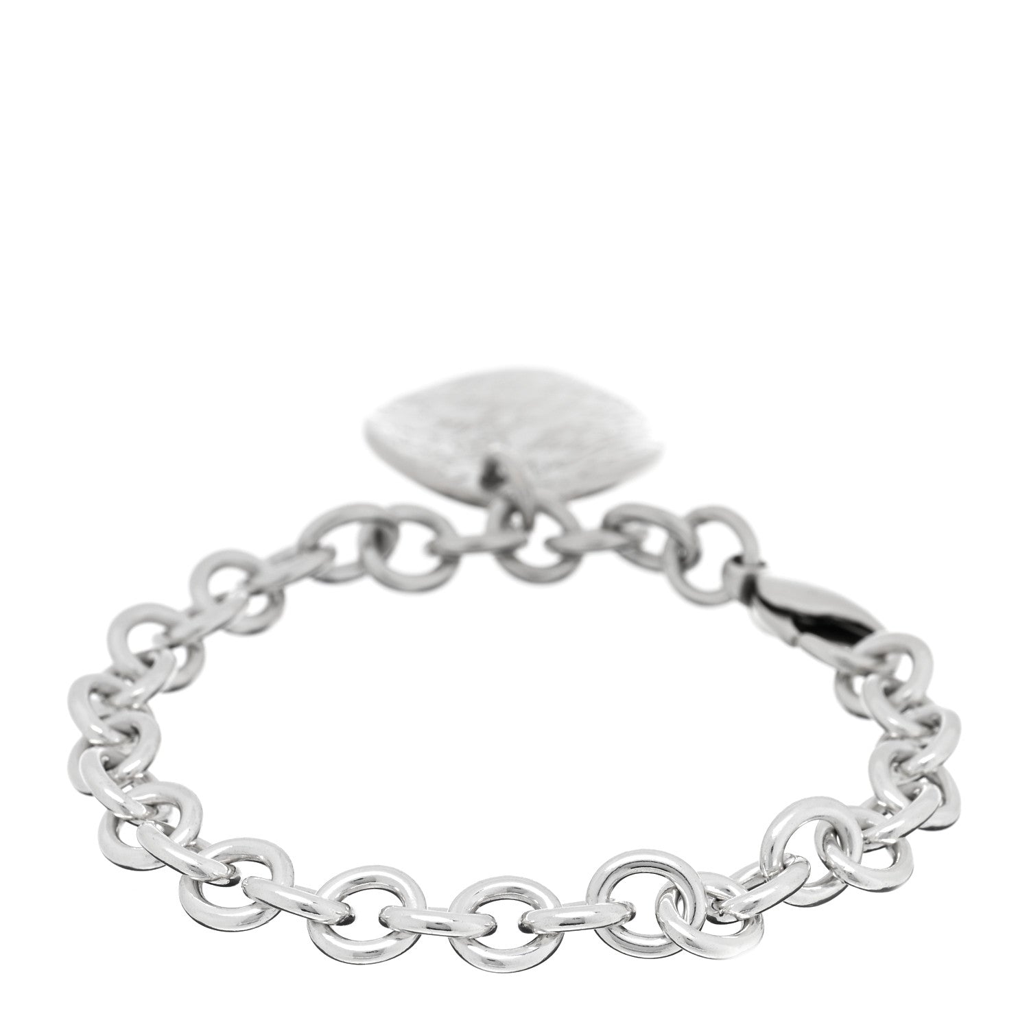 Tiffany Sterling Silver Notes Round Tag Charm Bracelet 2 of 3