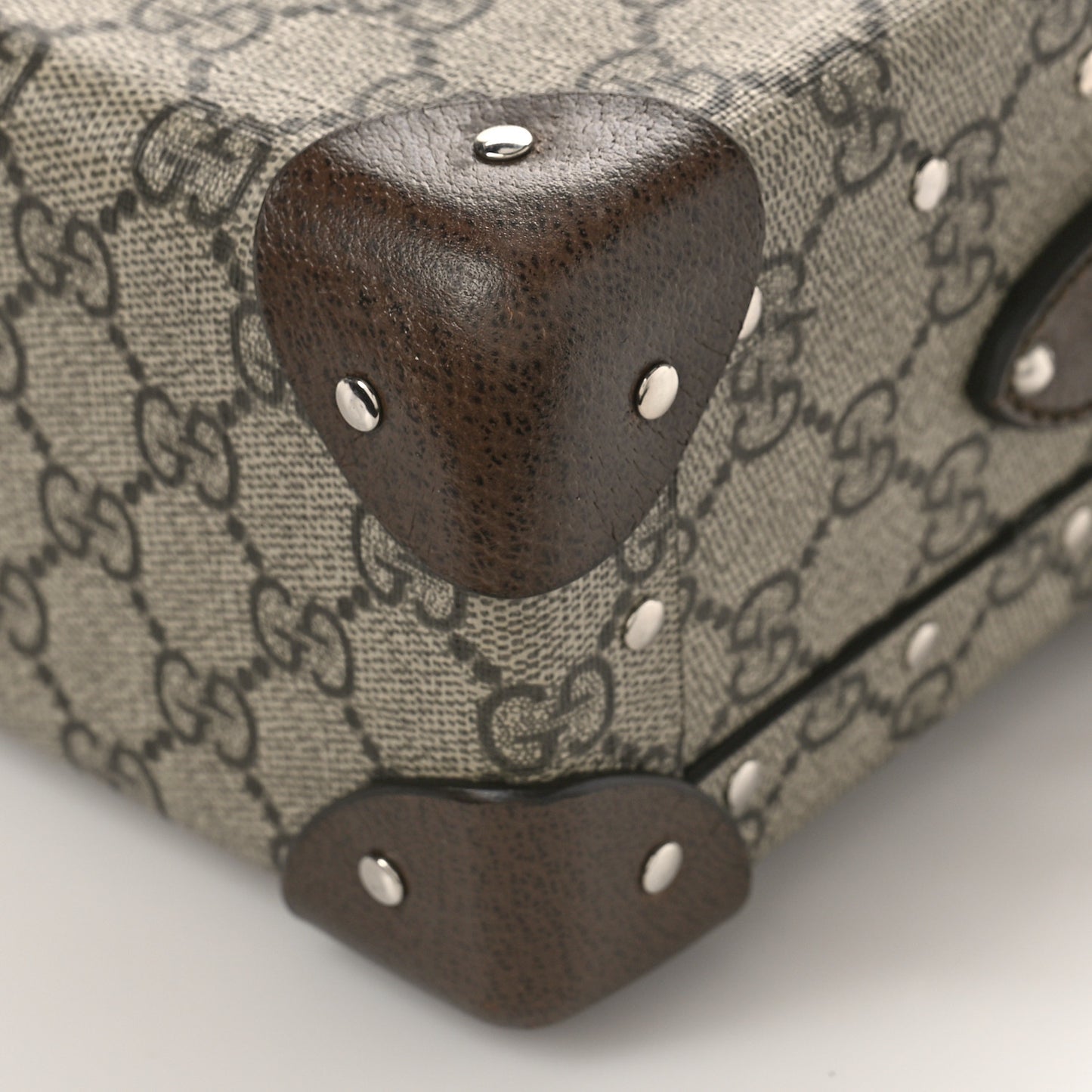 GG Supreme Monogram Globe-Trotter Beauty Case Brown