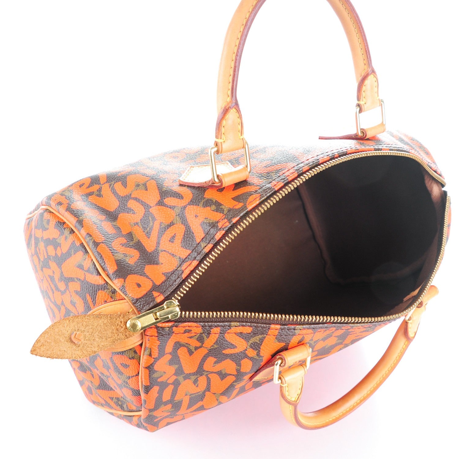 Louis Vuitton Monogram Graffiti Speedy 30 Orange 6 of 7