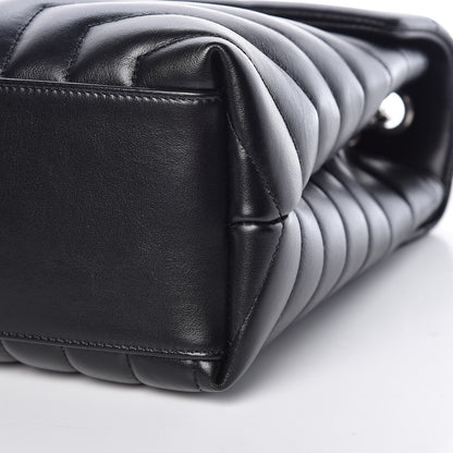 Saint Laurent Calfskin Y Quilted Monogram Medium Loulou Chain Satchel Black 9 of 9