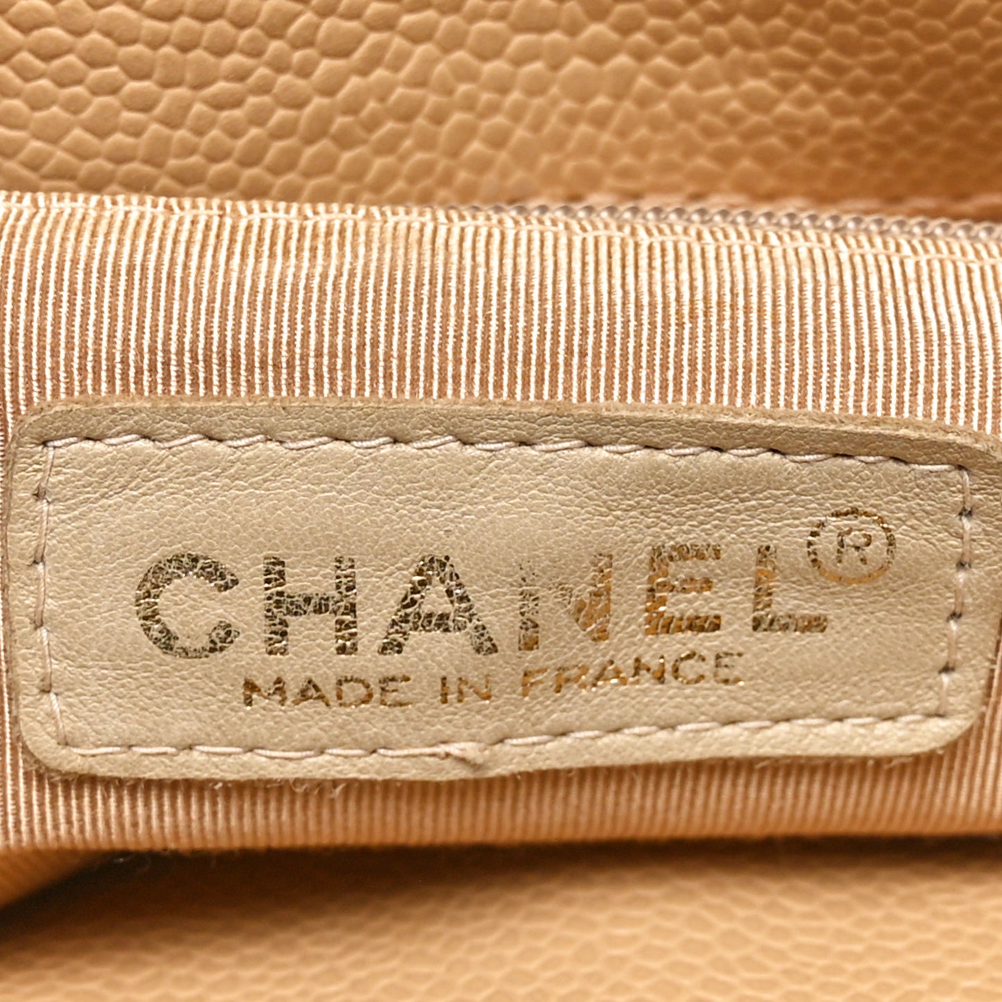 Caviar CC Tote Beige