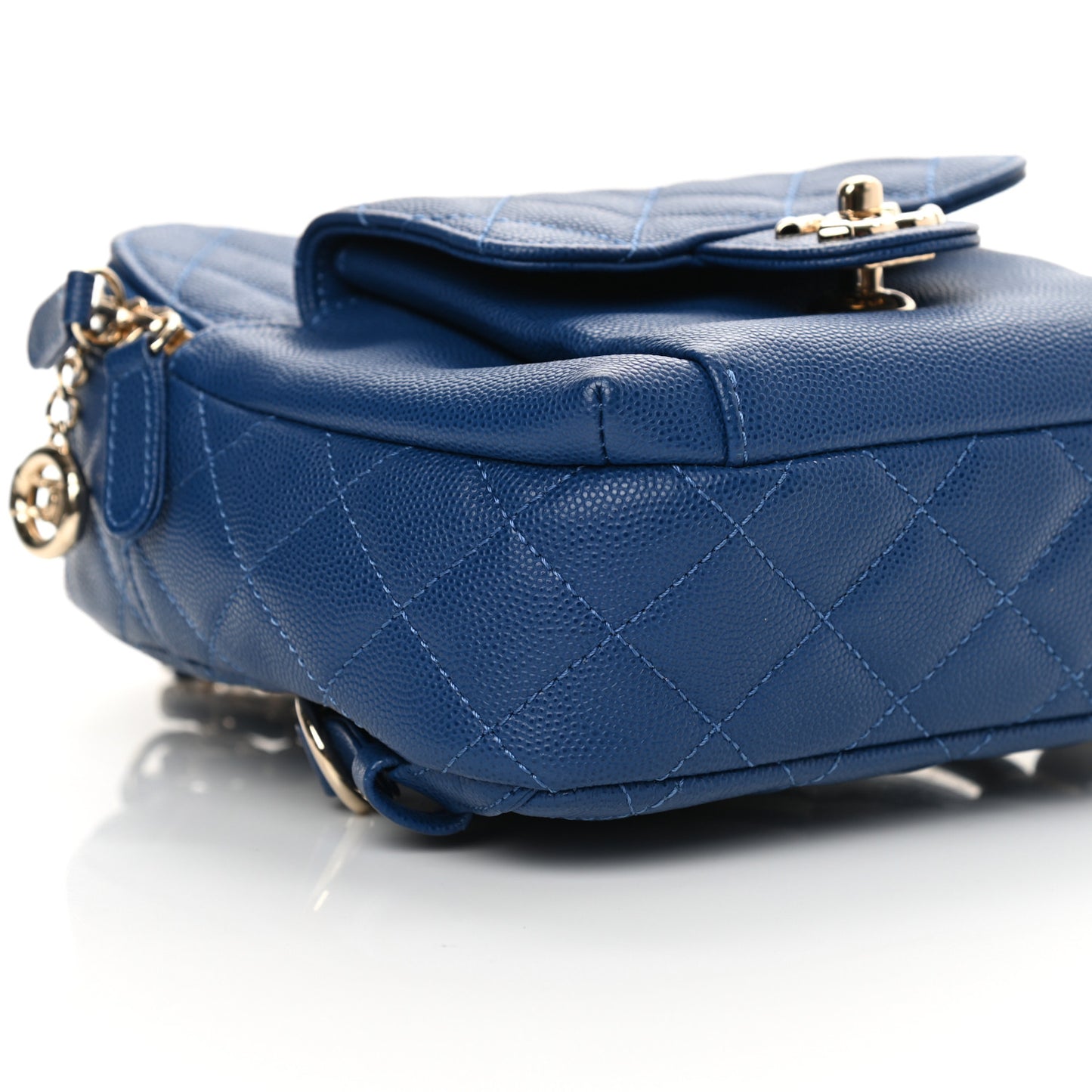 Caviar Quilted Small CC Day Backpack Blue