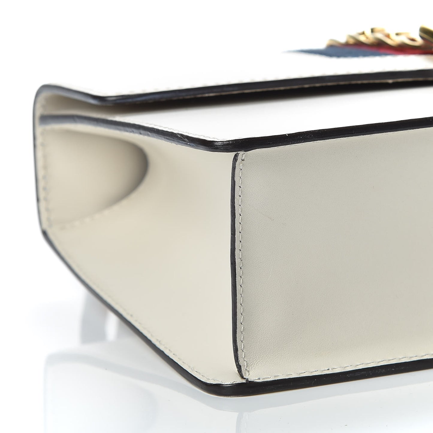 Calfskin Small Sylvie Shoulder Bag Off White